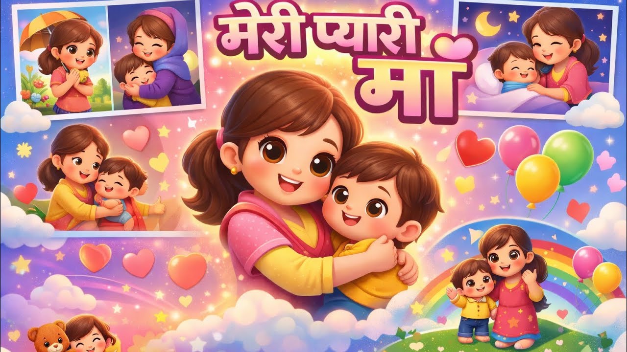 मेरी प्यारी माँ | बच्चों की प्यारी हिंदी कविता | Mother Rhyme for Kids