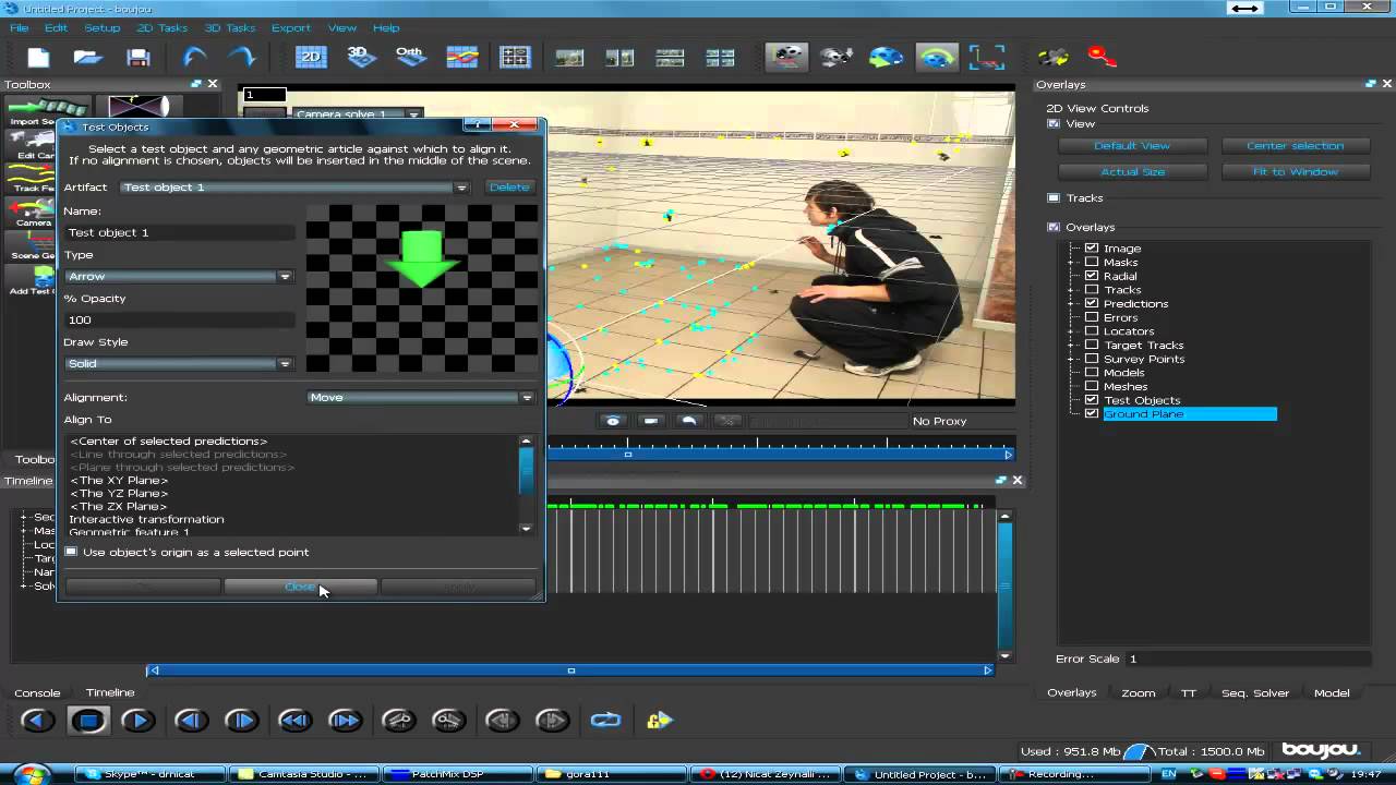 boujou 5 tracking(видео урок часть -1)
