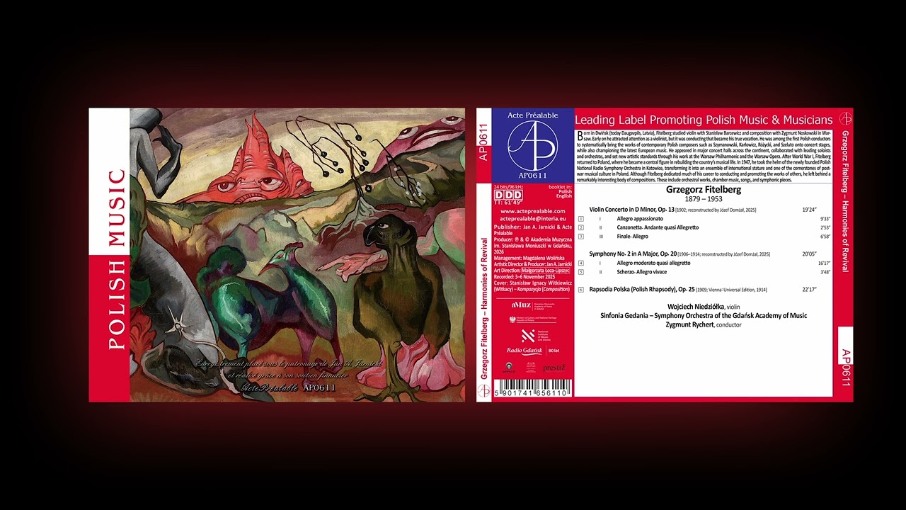 Grzegorz Fitelberg - Violin Concerto in D Minor, Op. 13 Canzonetta. Andante quasi Allegretto