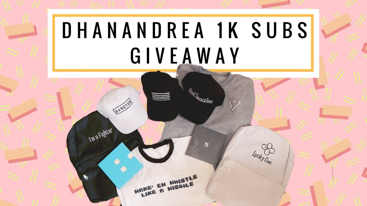 DHANANDREA 1000 SUBSCRIBERS GIVEAWAY