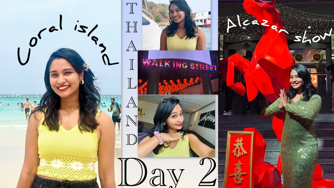 Solo Trip🛫 | Day 2| Thailand🇹🇭 | Pattaya | walking Street | Coral Island | Alcazar Show| Malayalam 