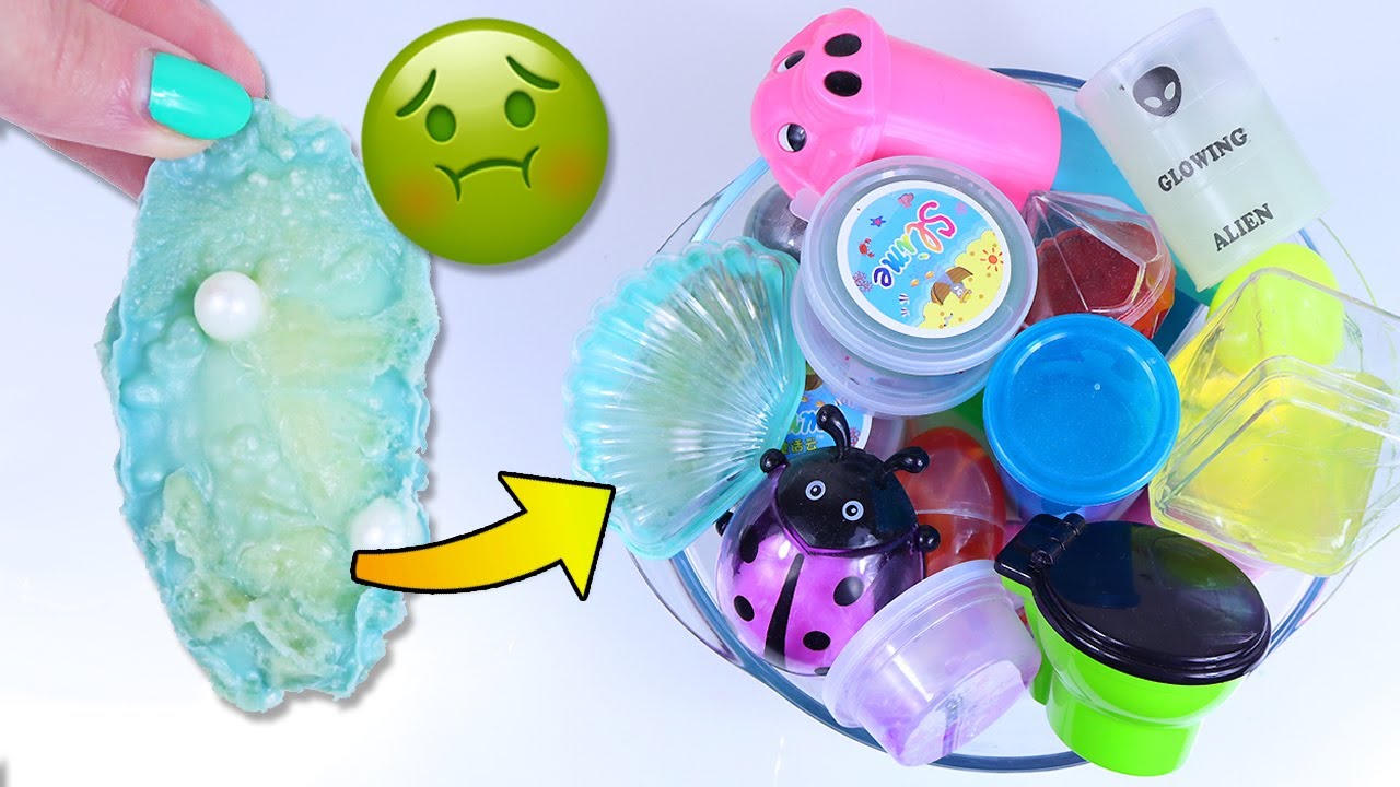 Moja Kolekcja Kupionych Gotowych Slime! ROCZNE STARE I ZEPSUTE SLIME 😷