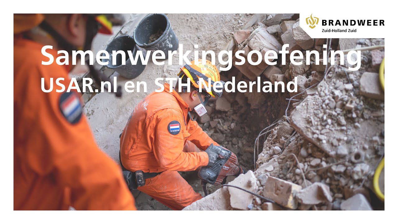 Samenwerkingsoefening USAR.nl en STH brandweer Nederland