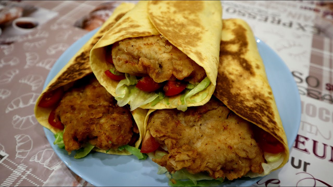 Вкусный твистер из курицы. Быстро и просто