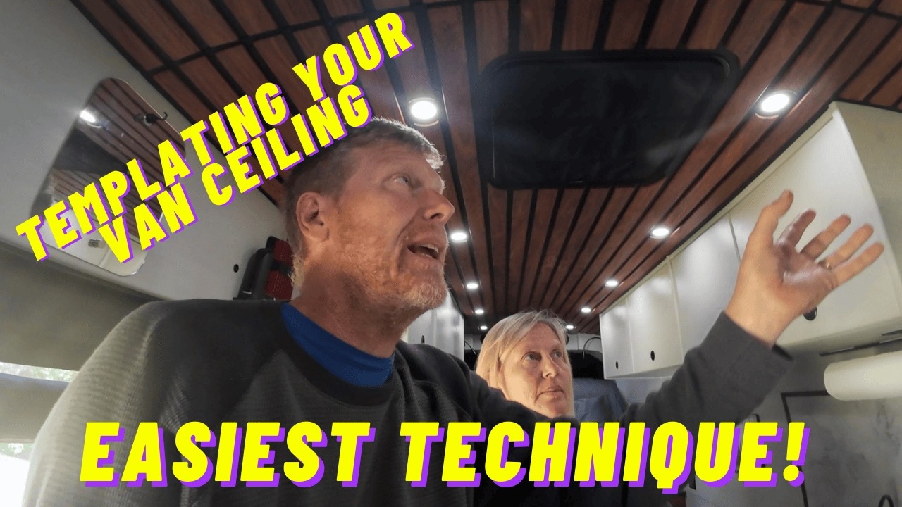 Easiest Way To Make Your Camper Van Ceiling.