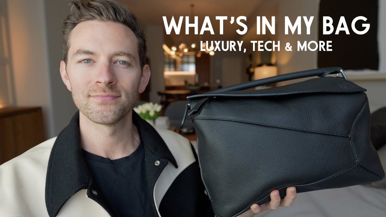 What's in my Loewe Puzzle Bag: Luxury, Tech & more!