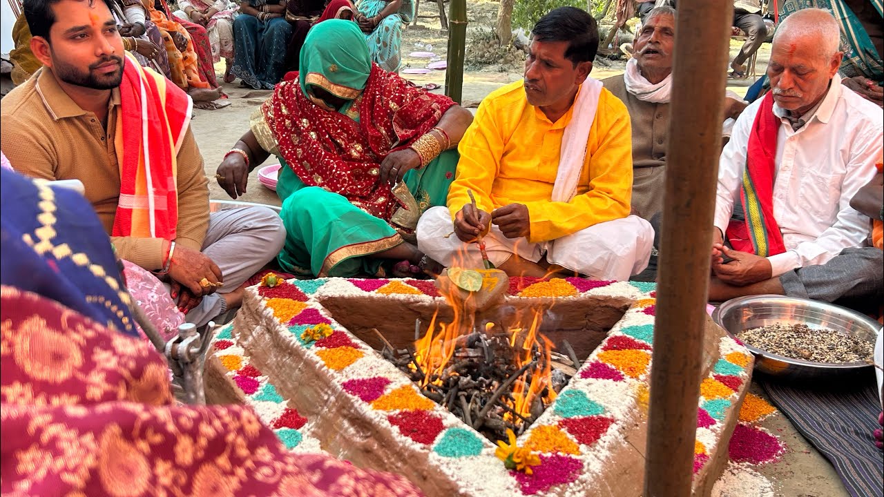 रामचरितमानस पाठ के बाद हवन कार्यक्रम #bhakti #ramayan #havan #rambhajan #ram 