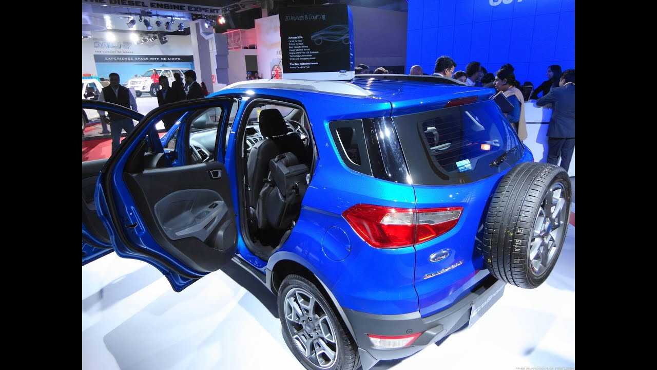 Ford EcoSport Titanium TDCi Duratorq Diesel in Blue at 12th Auto Expo 2014 Greater Noida
