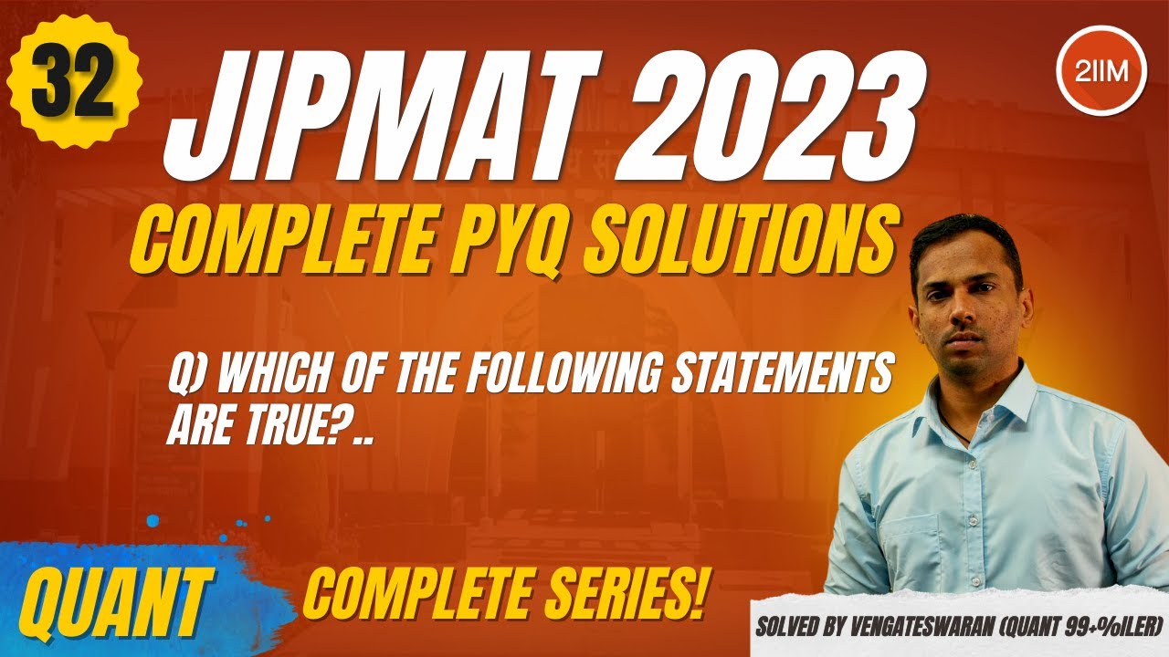 Must-Do JIPMAT 2023 Quant Questions | Mean Median Mode Solved | 2IIM
