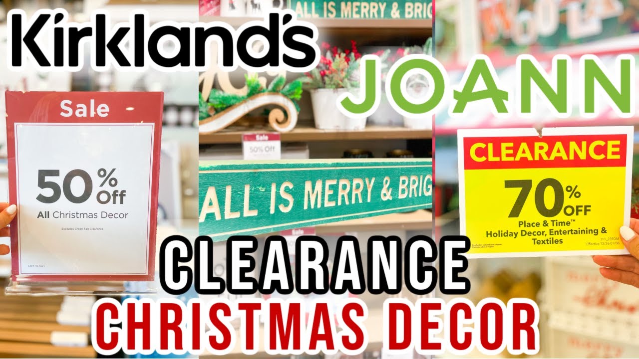CHRISTMAS DECOR CLEARANCE SHOP WITH ME 2020 KIRKLANDS + JOANN FABRIC || JACKPOT FINDS + MUST HAVES
