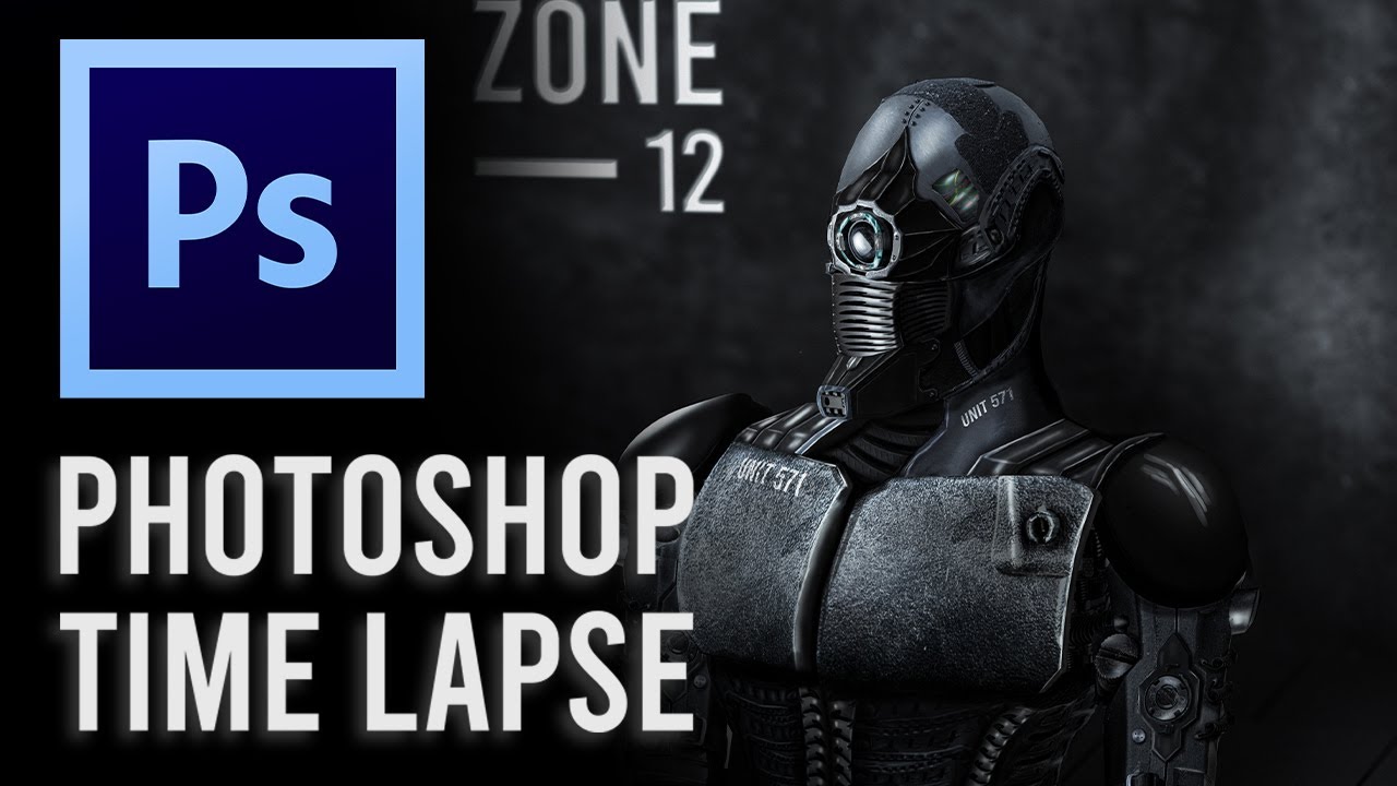 Digital Art - Robot Photobash / Photoshop Time Lapse