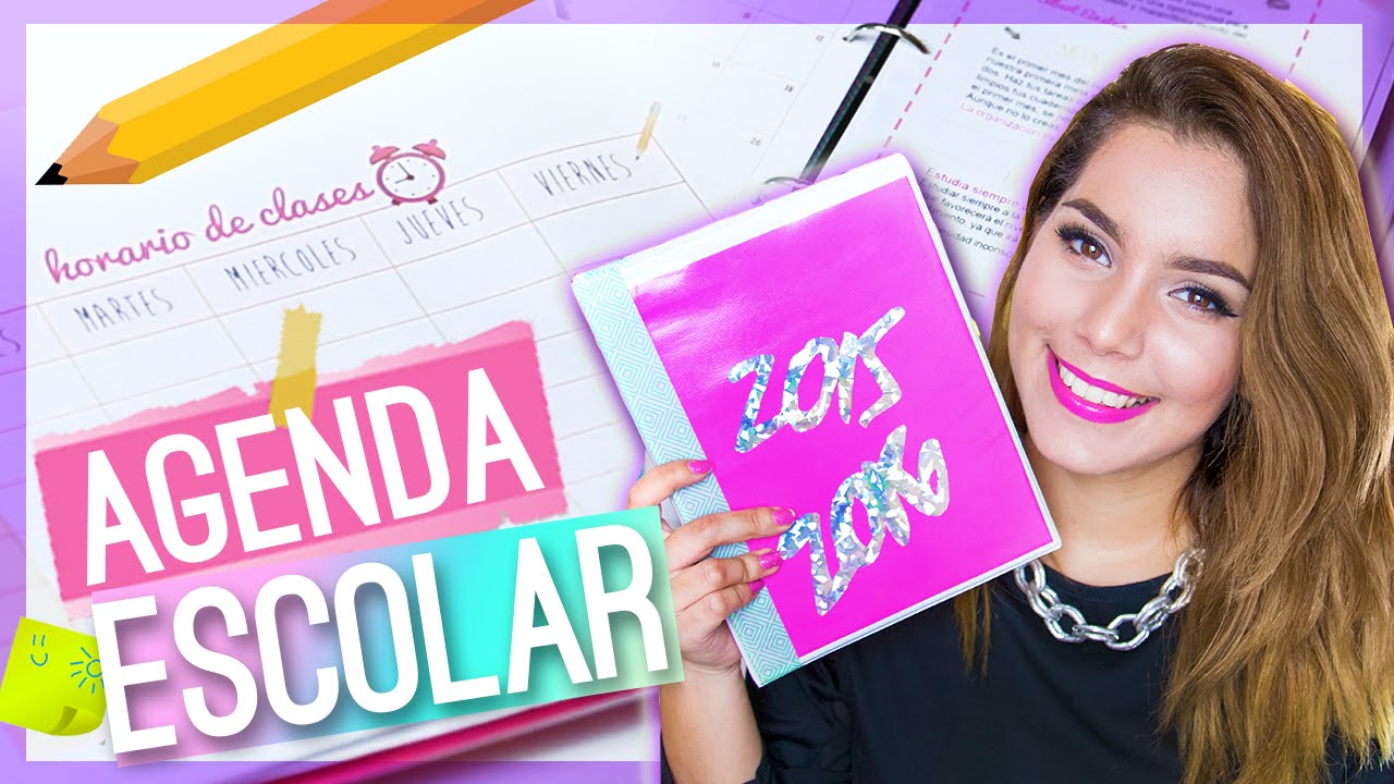 DIY AGENDA ESCOLAR 2015-2016 (REGRESO A CLASES) ♥ Jimena Aguilar
