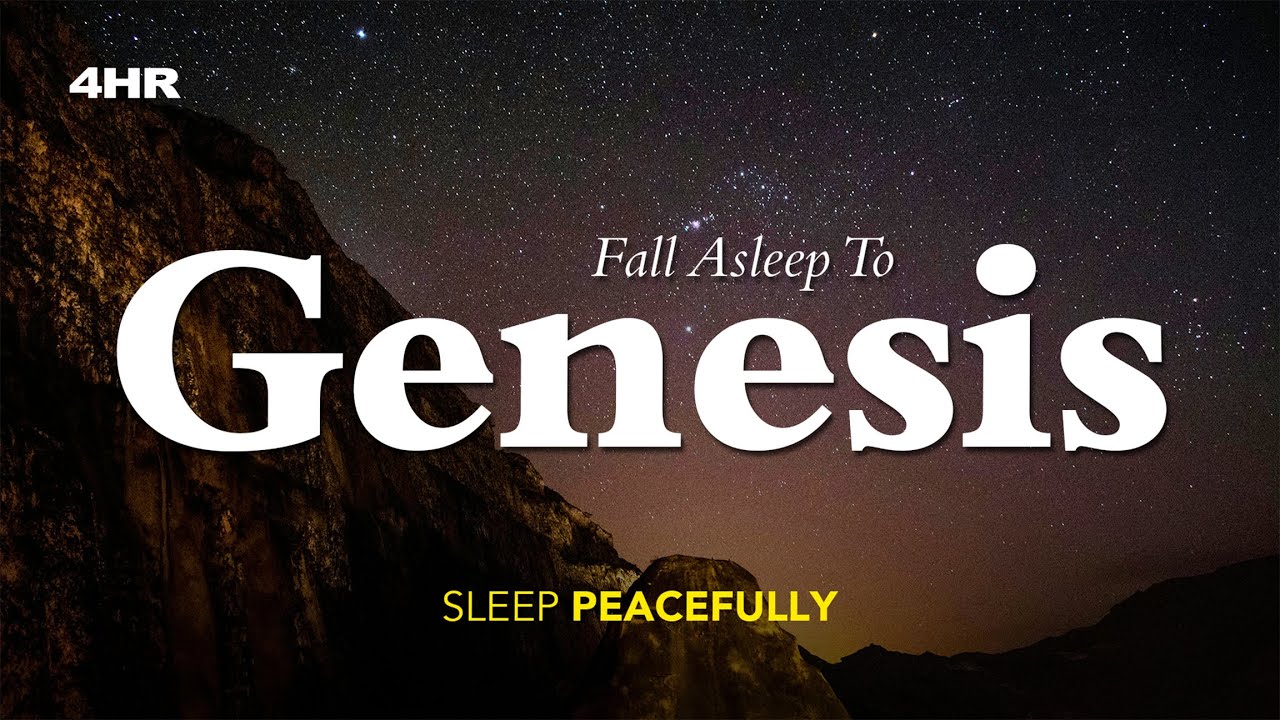 Fall Asleep to Genesis | Soothing Rain and Bible Narration For Deep Sleep (4HR)