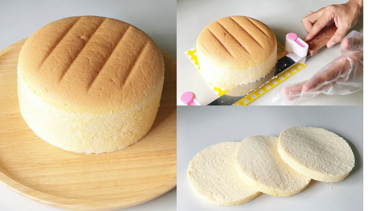 วนิลลาชิฟฟ่อนเค้ก สูตร 1 ปอนด์  How To Make The Best Vanilla Chiffon Cake (6 “)