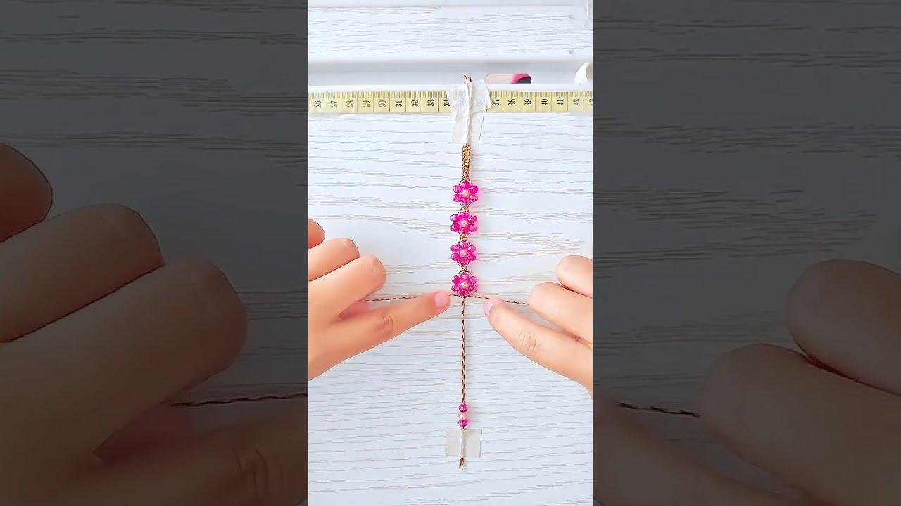 Браслет из муранского стекла 🌺 | Китайская нить | Урок от Zain JyB 🤩✨