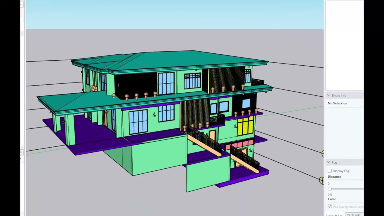 Sketchup BIM — импорт файла Revit IFC в Sketchup
