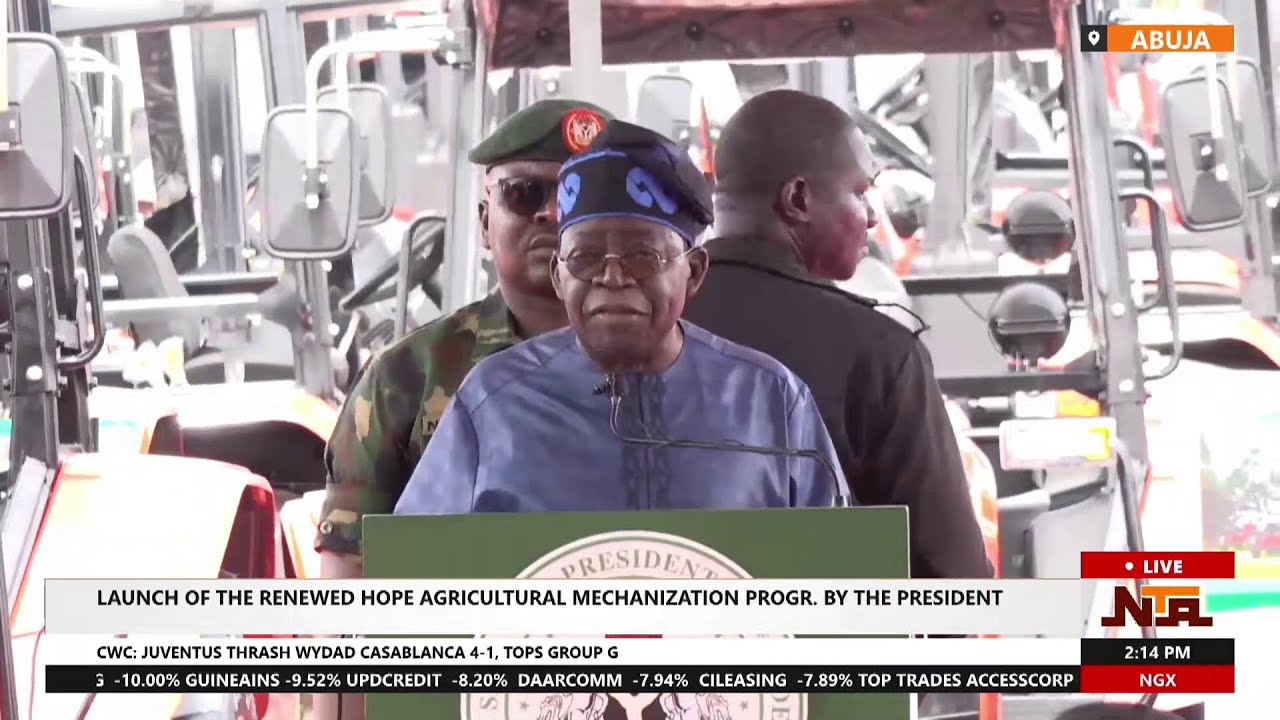 President Tinubu Speech @ The Lunching Of Renewed Hope Agricultural Mechanisation Program | NTA