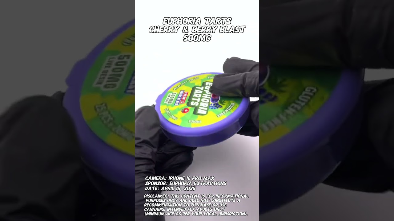Euphoria Tarts - Cherry & Berry Blast | Euphoria Extractions Sponsored | Product Spotlight