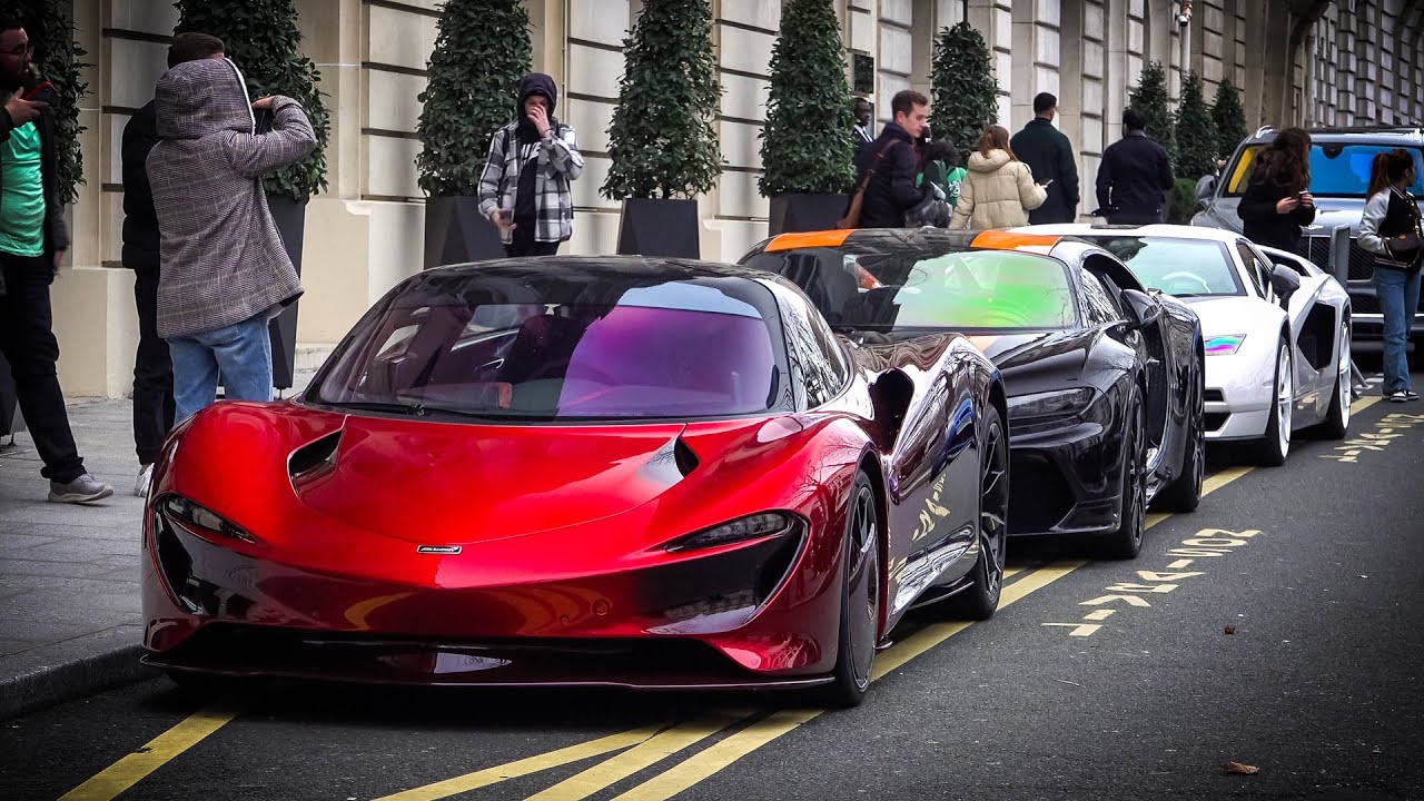 Supercars in Paris January 2023 - #CSATW460 [Chiron SS 300+, Speedtail, Countach LPI800, 812 GTS]
