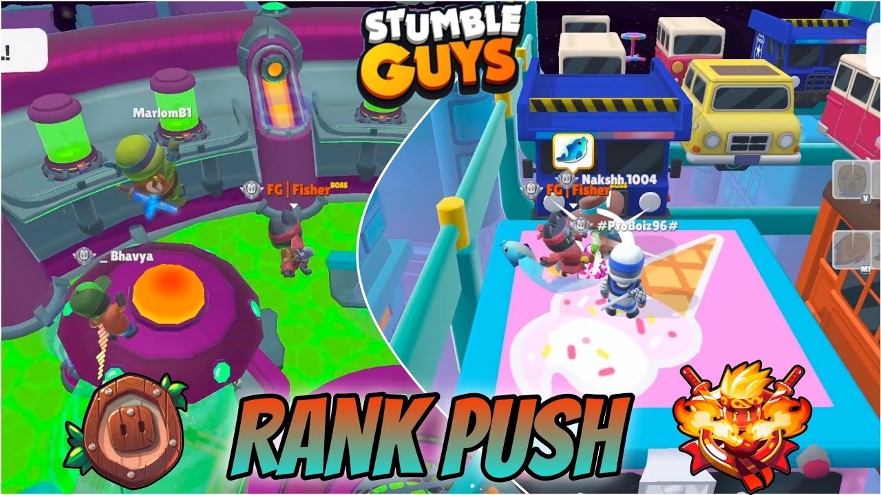 Stumble Guys Rank Push| Stumble Guys Gameplay| S8 Day 04| Fisher Gaming 