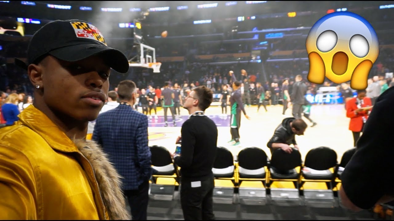 MY GIRLFRIEND SURPRISED ME WITH COURT SIDE SEATS😱