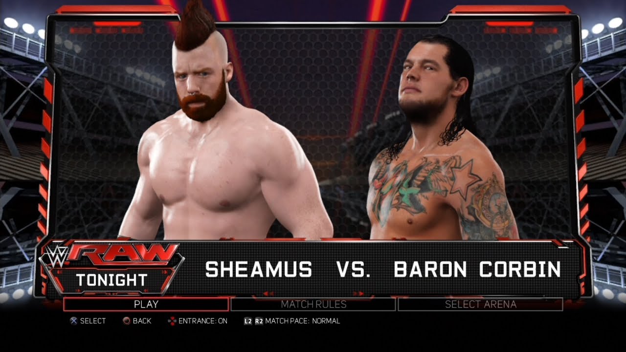 WWE 2K17 PS3 - Sheamus VS Baron Corbin