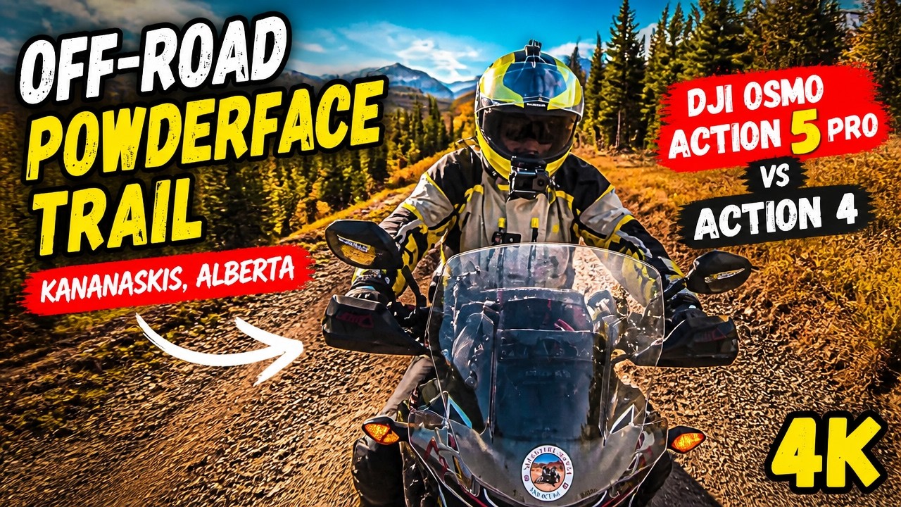 Off Road Powderface Trail Kananaskis Alberta DJI Osmo Action 5 Pro 4K