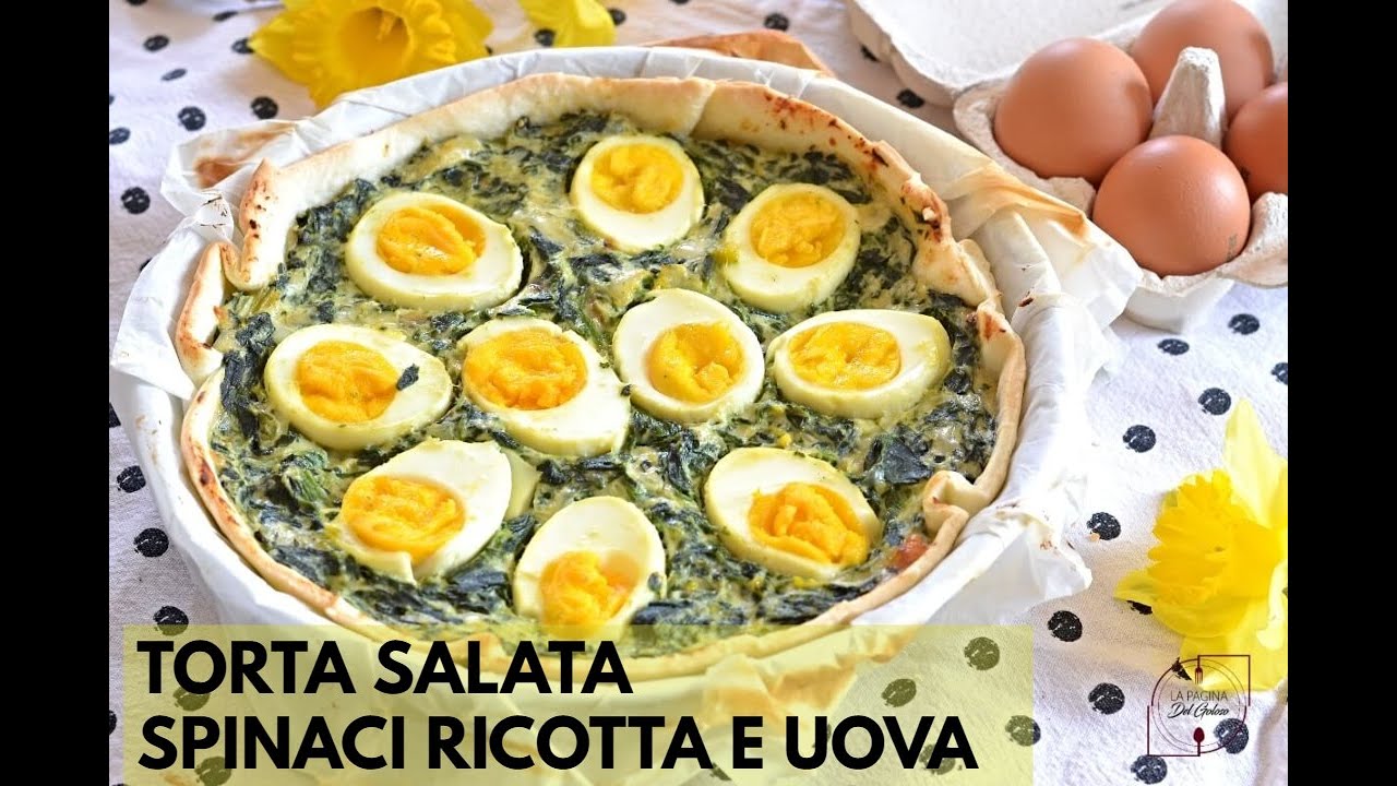 TORTA SALATA CON SPINACI RICOTTA E UOVA