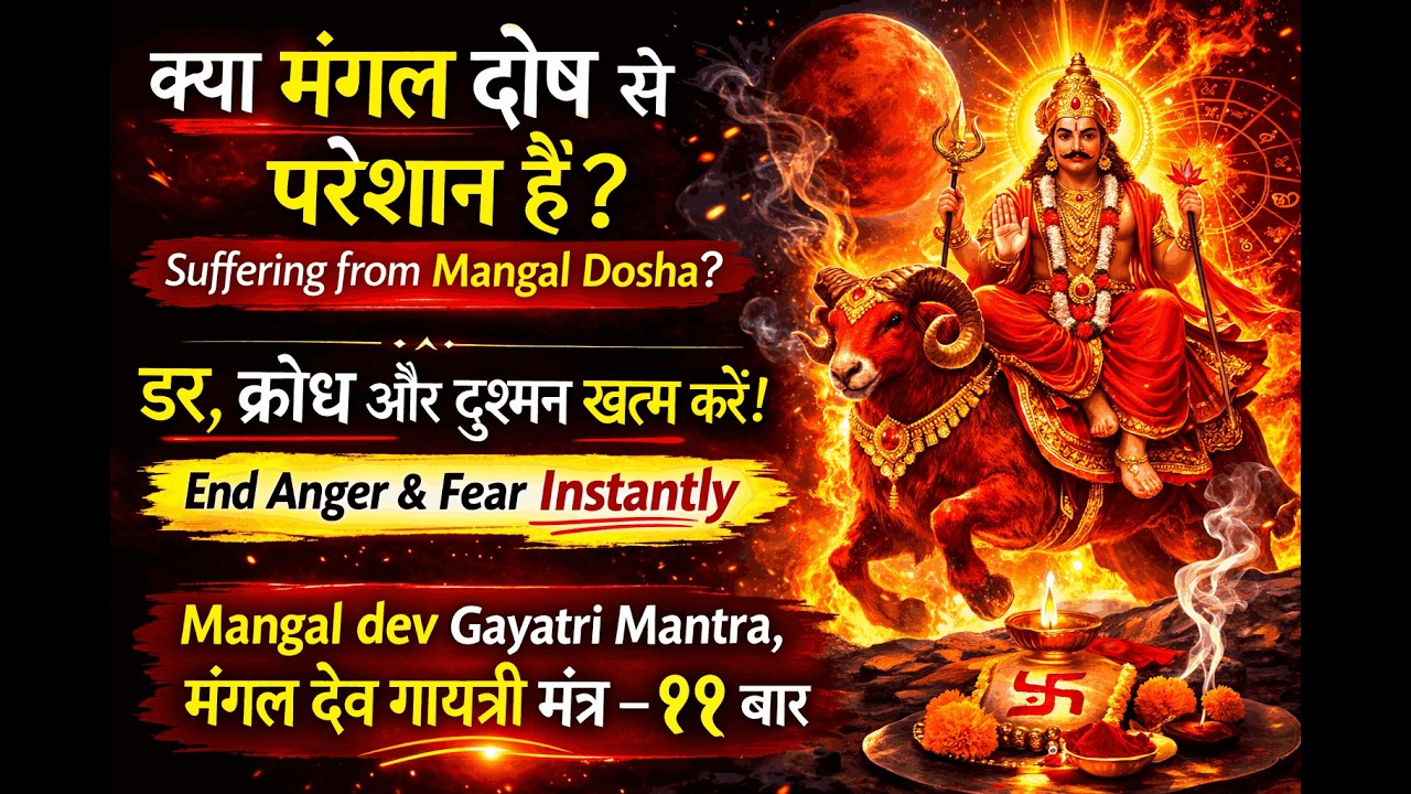 Suffering from Mangal Dosha? Chant This 11 Times | मंगल गायत्री मंत्र Powerful Remedy