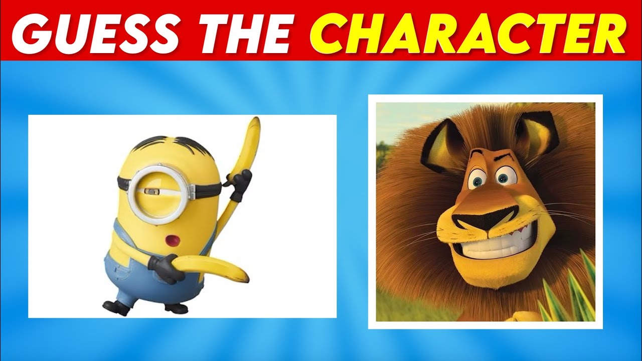 🦁 or 🍌? Kids Movie Quiz 🎬🍿 Despicable Me or Madagascar Characters