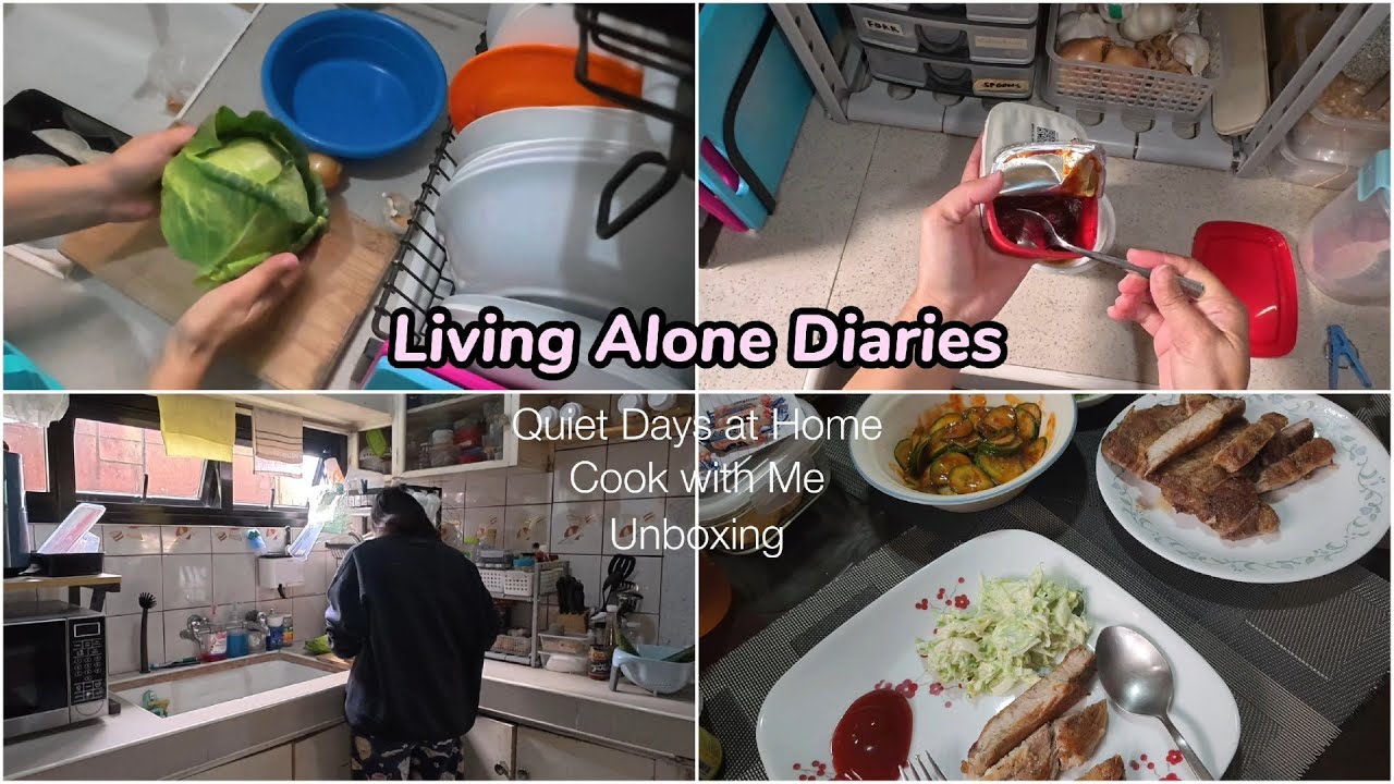 Living Alone Diaries🪴| Quiet days at home, Cook with me + Unboxing