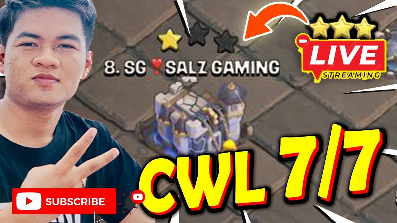 🔴LIVE: CWL DAY 07 Clash of Clans Livestreame l Clash of Clans