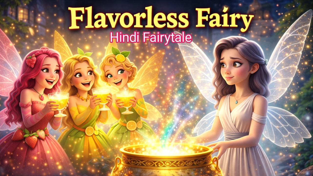 स्वादों की दुनिया की अनोखी परी | Flavorless Fairy | Fairytale hindi | Glitter Cherry Tales