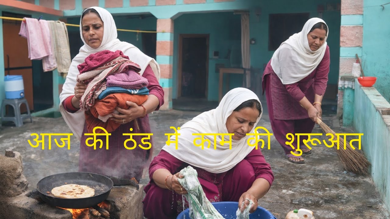 ठंड में सुबह उठकर दिन की शुरूआत#viral 