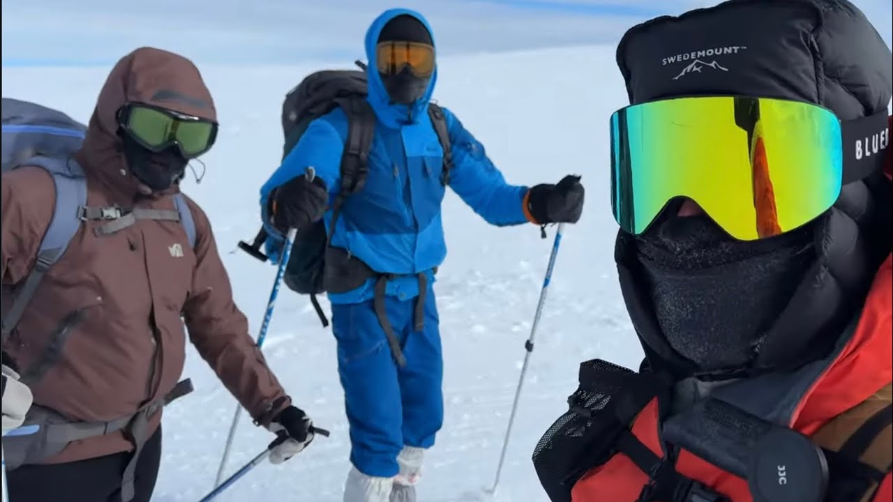 Jämtlandstriangeln på Vintern! - Första gången på turskidor i storm.