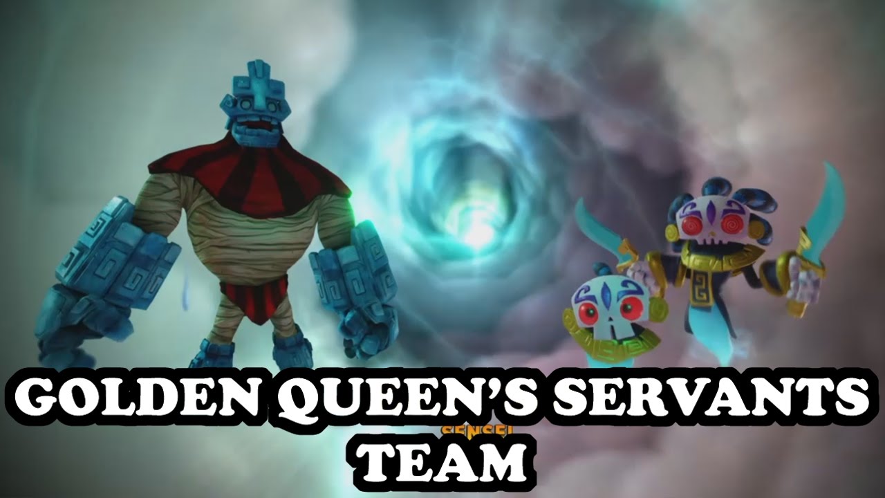 Skylanders Imaginators - Grave Clobber & Bad Juju GAMEPLAY - GOLDEN QUEEN'S SERVANTS TEAM
