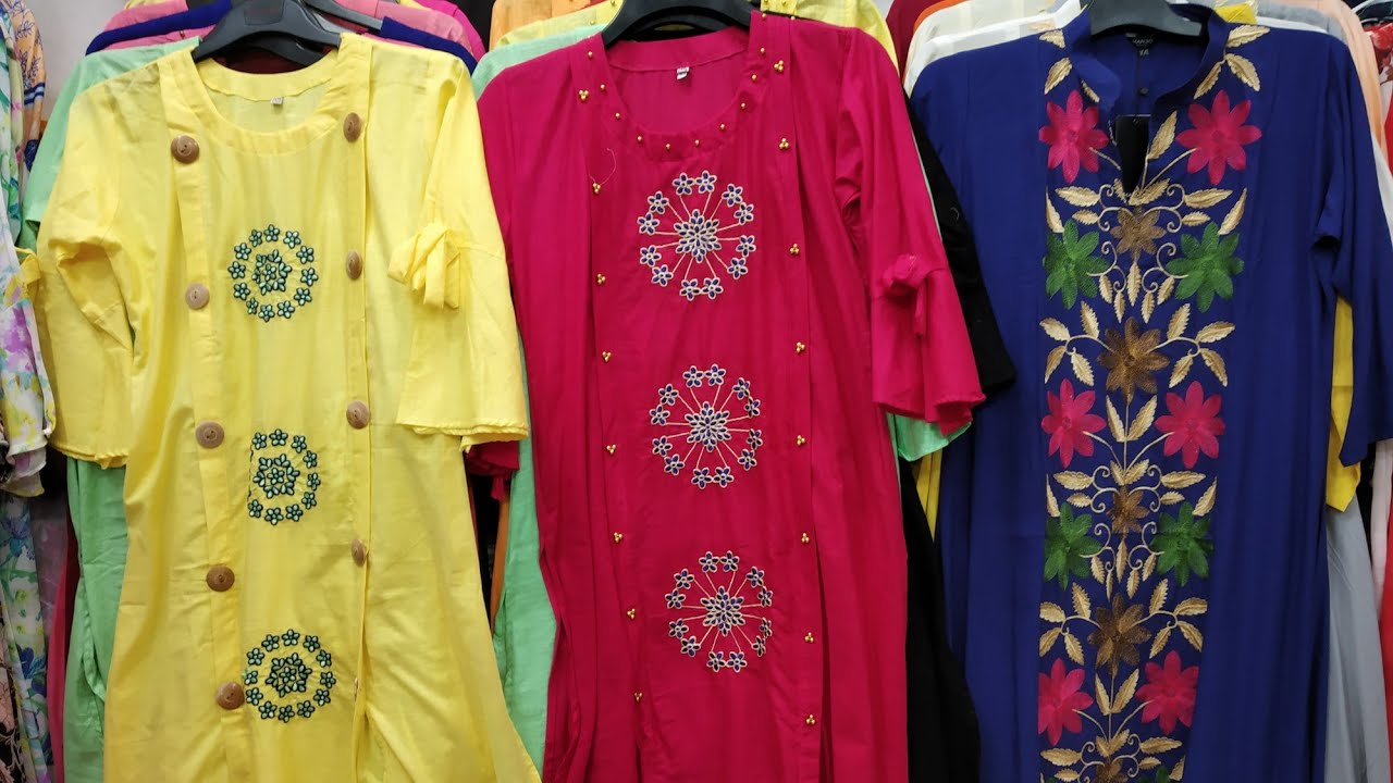 পাইকারি দামে দারুন লং কুর্তি, Tops কালেকশন /Wholesale price long kurti,tops collection..