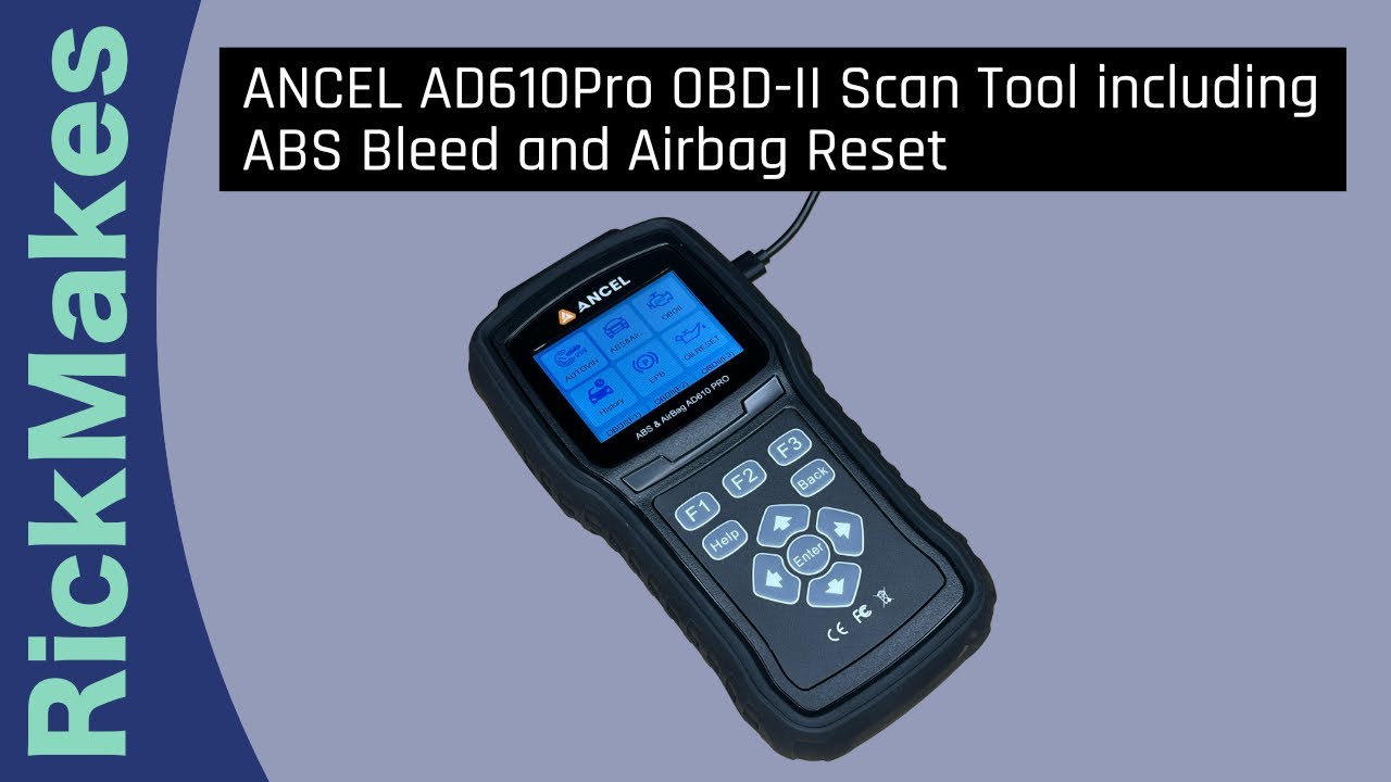 ANCEL AD610Pro OBD-II Scan Tool including ABS Bleed and Airbag Reset