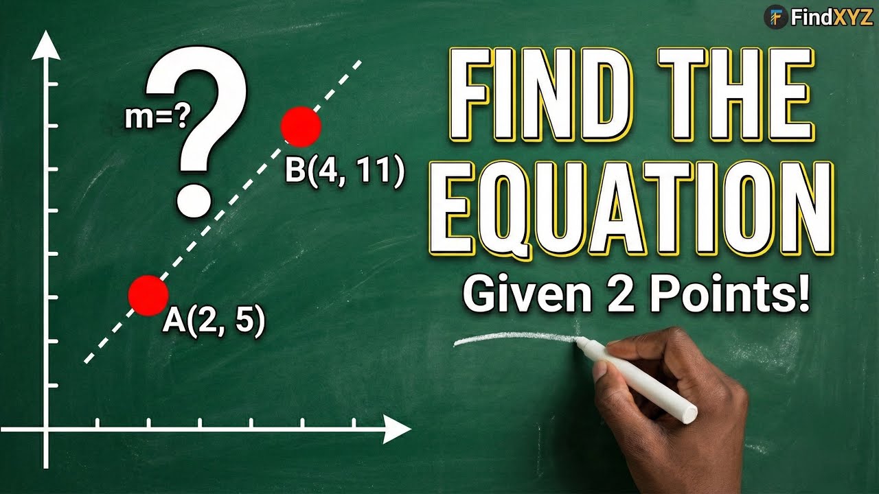 How to Find the Equation of a Line Given Two Points (Step-by-Step)