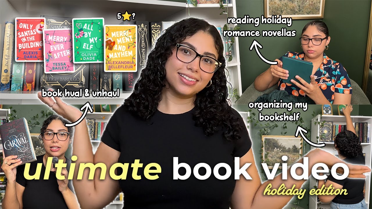 ULTIMATE BOOK VIDEO 📚✨ (bookshelf organization, holiday reading + more!) | bookmas day 5
