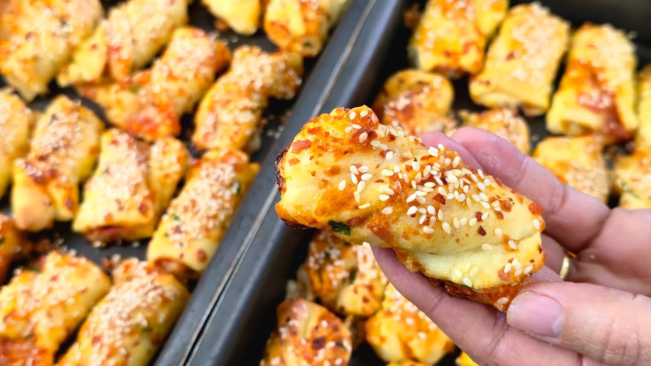 Fiz 55 Trancinhas de Queijo e Presunto com apenas R$ 17 e não deu para quem quis! Uma Delícia