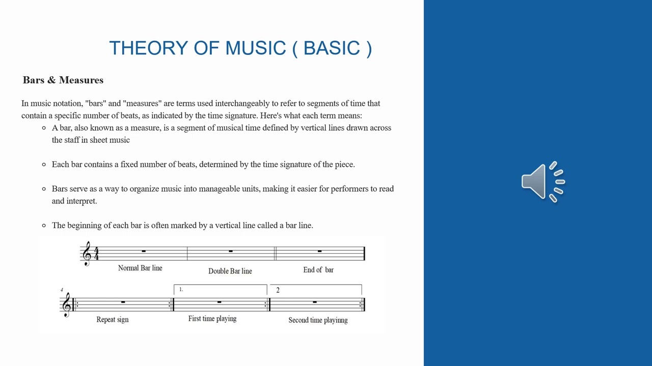 Bars and Measures