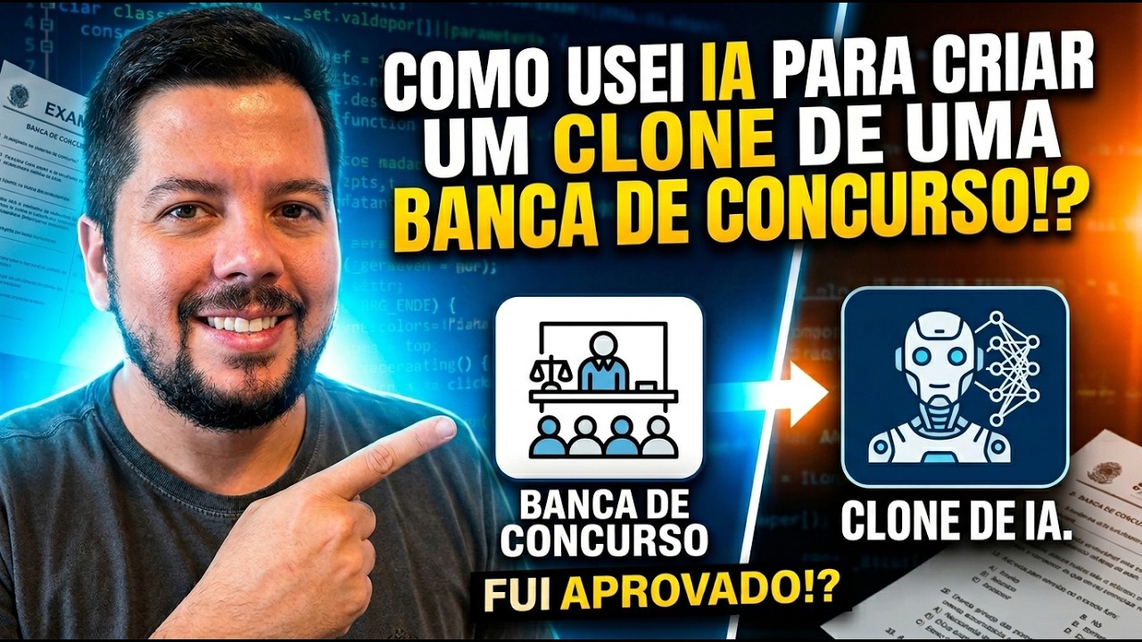 Como usei IA para Criar um Clone da BANCA DE CONCURSO?!