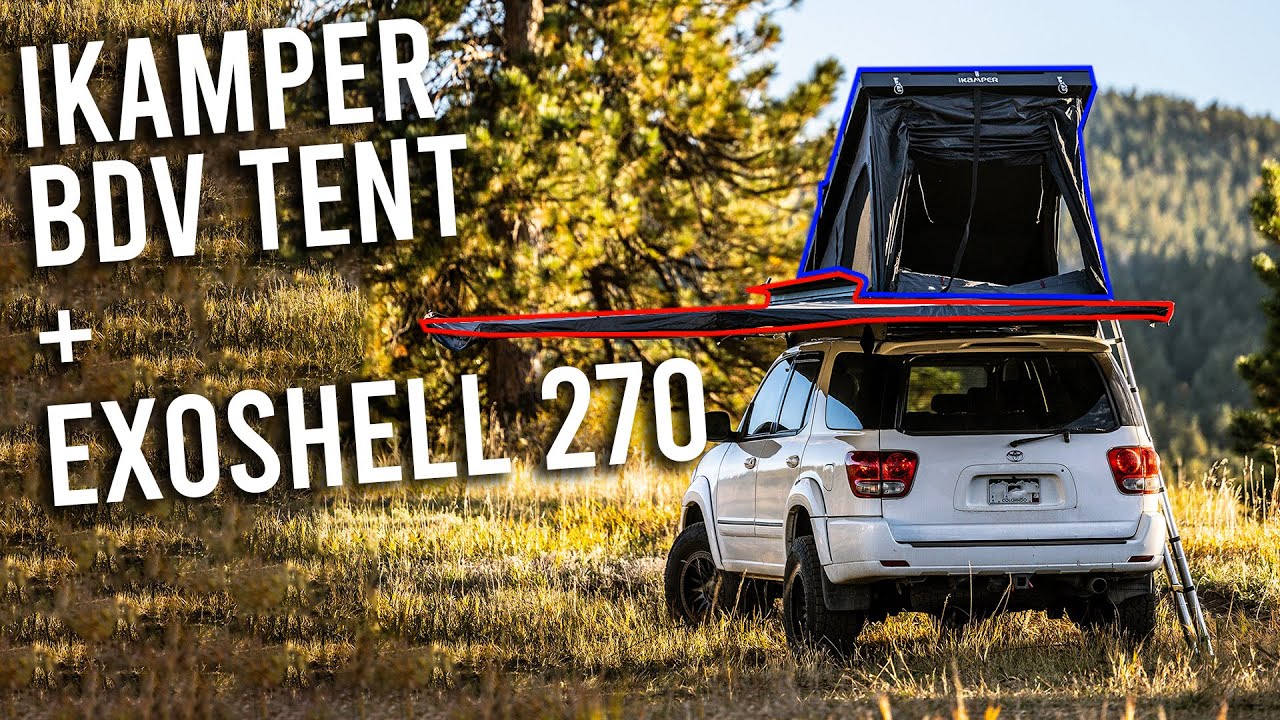 Ikamper BDV Rooftop Tent and ExoShell 270 Awning Review / Overview (On My Sequoia)