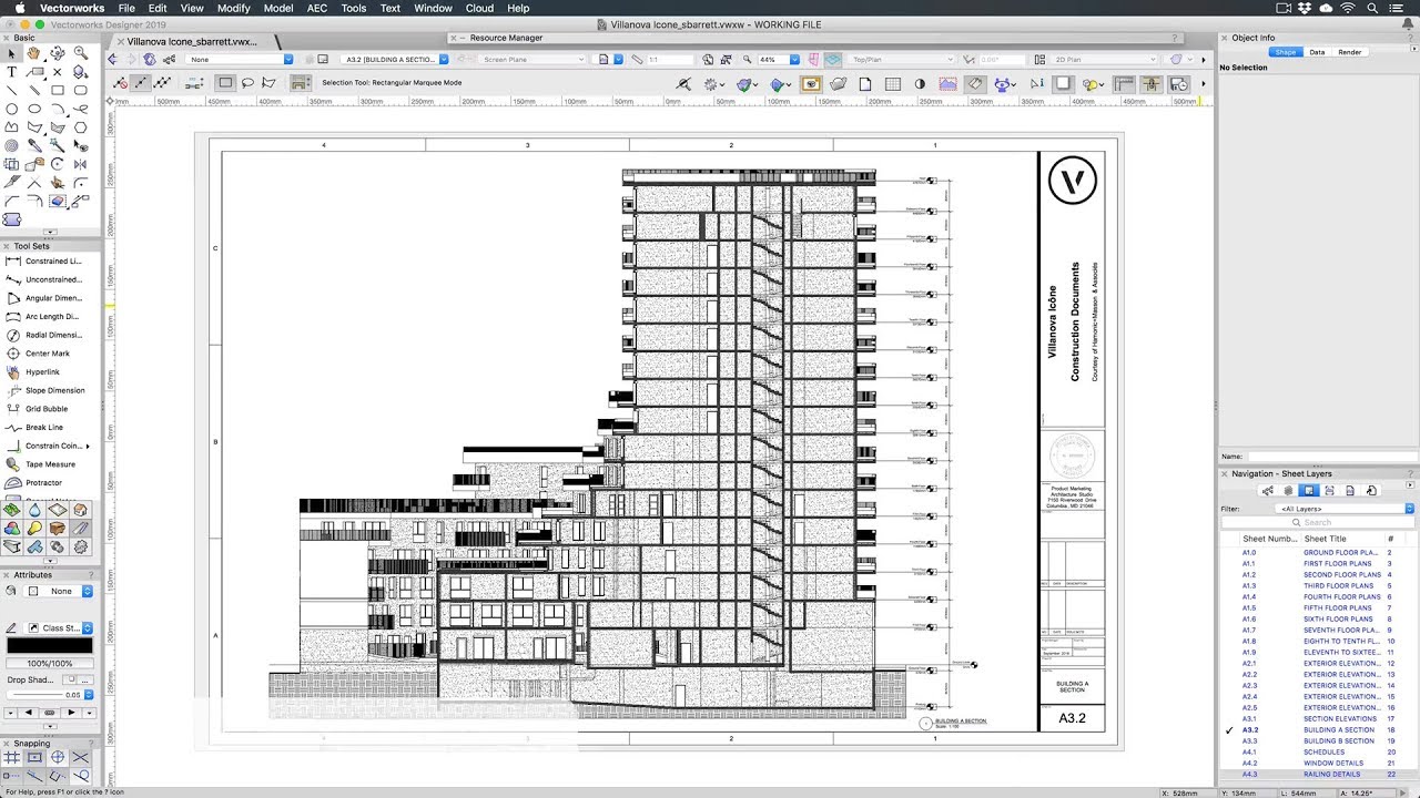 Making of the Villanova Icône Project Part 4: Creating Construction Documents