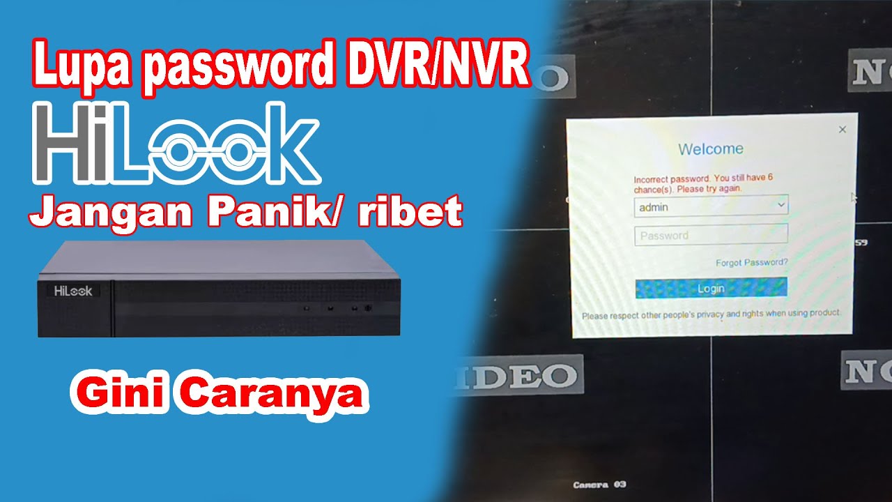 Mengatasi Lupa Password Dan Email Pemulihan Dvr Hilook #lupakatasandi #resetdvrhilook #hilook