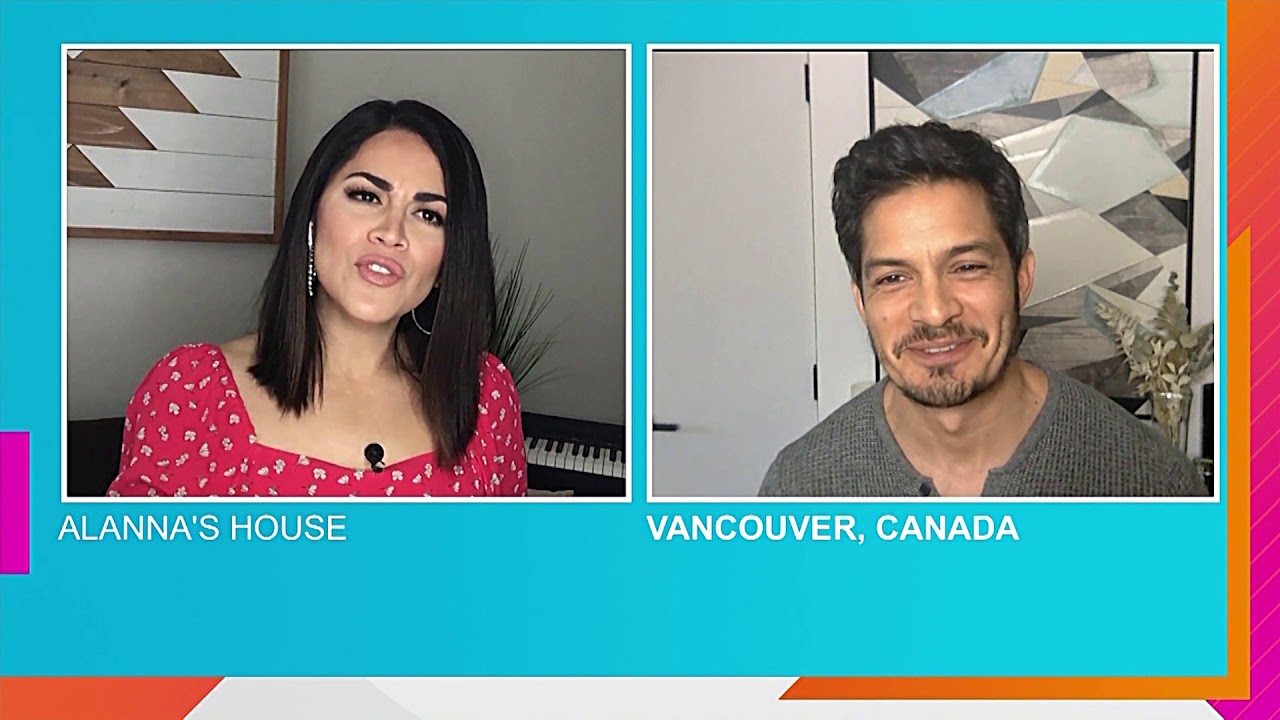 Alanna Sarabia interviews actor Nicholas Gonzalez during covid-19 quarantine at home