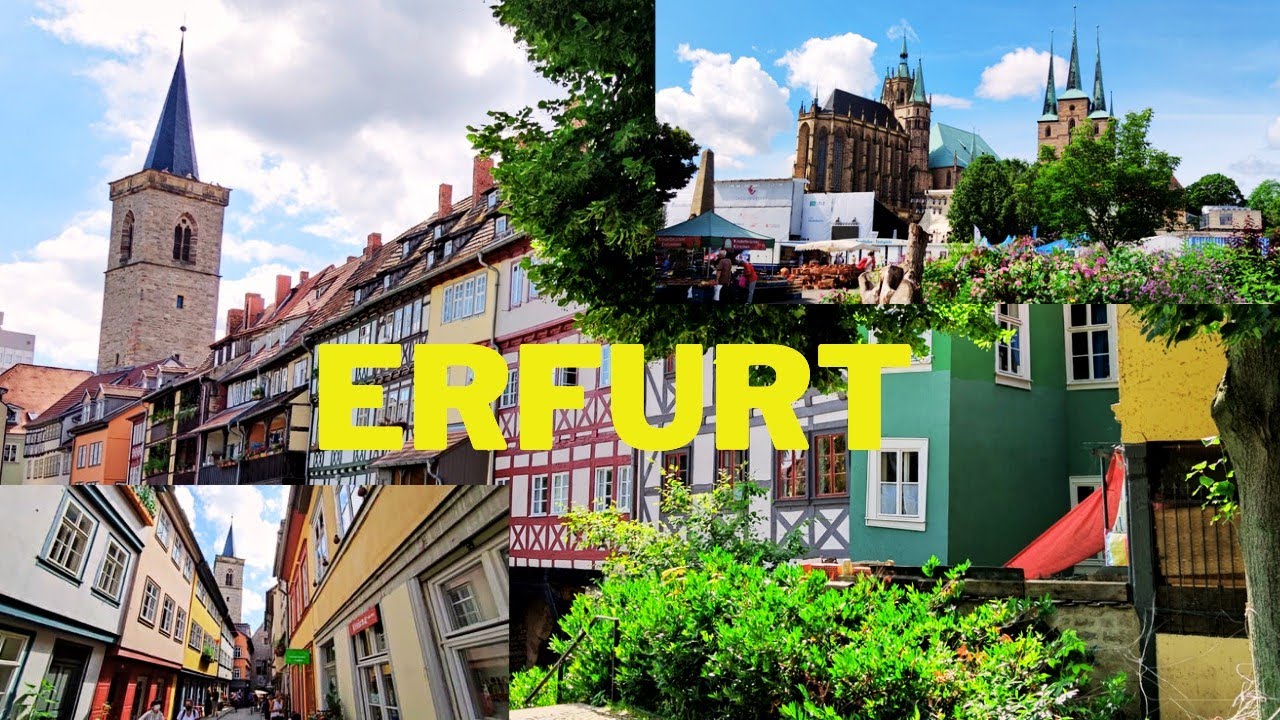Erfurt - Urlaub in Deutschland 2021 Teil 7 - Sehensw&uuml;rdigkeiten - Altstadt - Dom - Kr&auml;merbr&uuml;cke