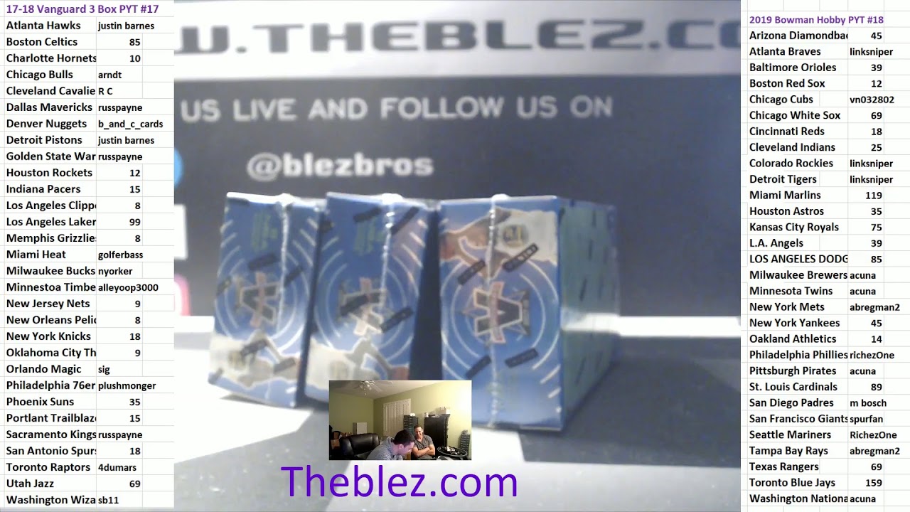 Blez Bros Live Case Break Sports Card Show