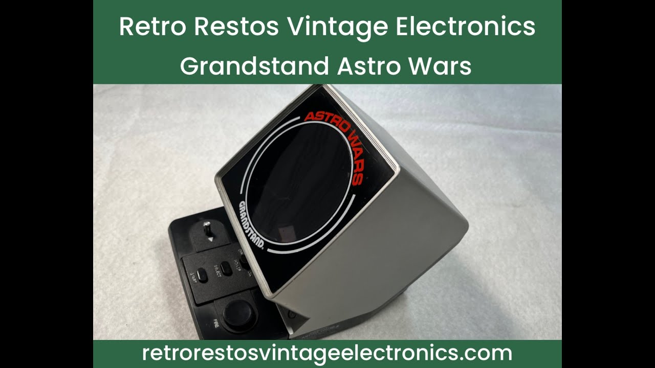 Grandstand Astro Wars For Sale. Rare Early Red Print Vintage Electronic Game. VFD Retro Game. 1980s